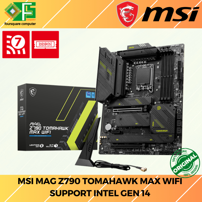 Motherboard MSI MAG Z790 TOMAHAWK MAX WIFI Mobo Intel Support Gen 14