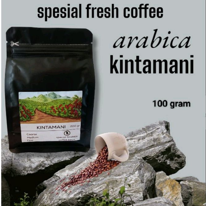 

100gram biji/bubuk kopi Arabika bali kintamani arabica coffee beans spesial fresh coffee