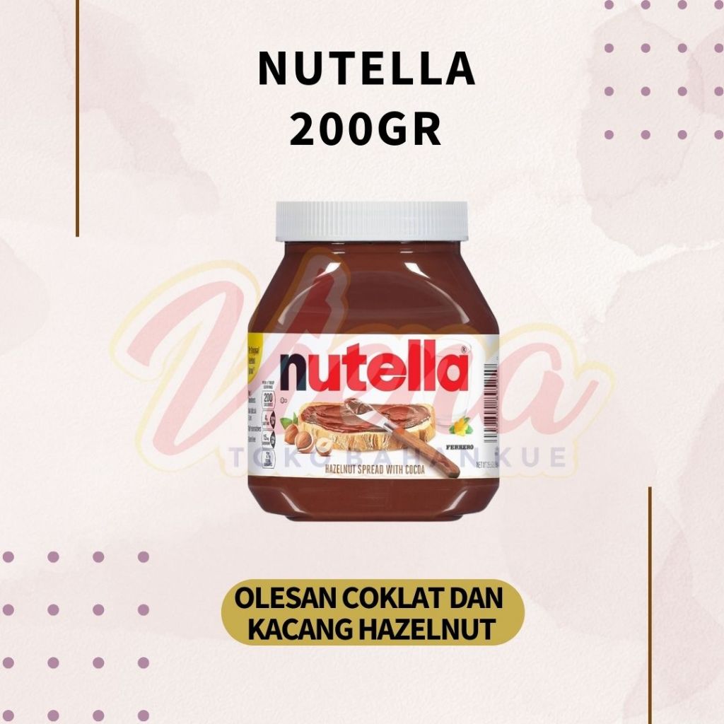 

Nutella 200gr / Selai Coklat dan Kacang Hazelnut