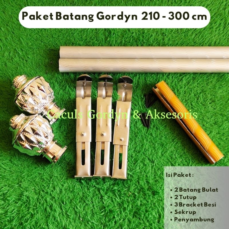 Batang Gorden 2 Meter - 3 Meter Fullset Besi Murah Tutup Jambu