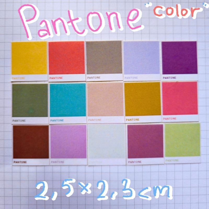 

STIKER PANTONE COLOR STIKER WARNA PANTONE STIKER JOURNALING BUJO AESTHETIC STIKER STICKER