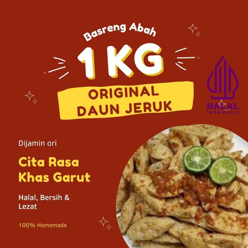 

[1KG] Basreng Abah Basreng Viral Daun Jeruk Original Khas Garut