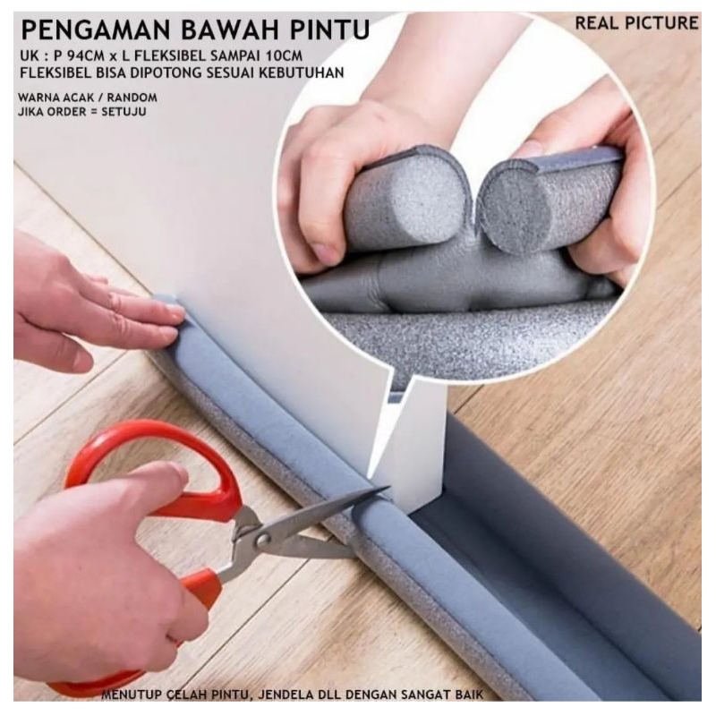 Penutup celah bawah pintu busa sponge penutup celah pintu