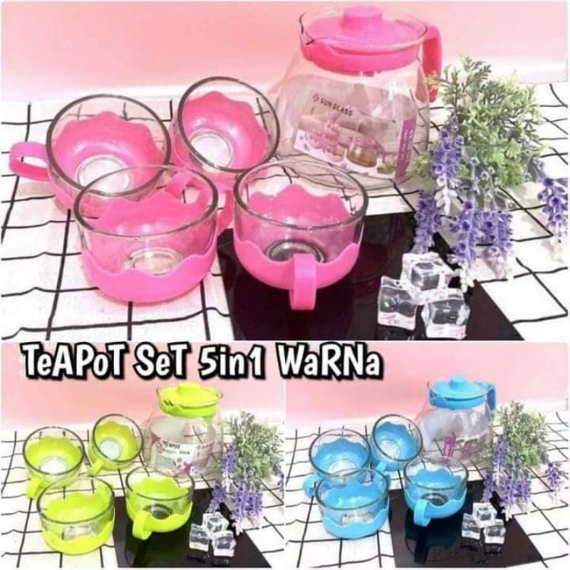 teapot set 5 in 1