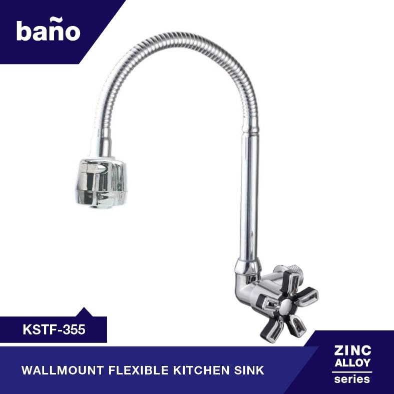 Kran Dapur Cuci Piring Keran Angsa Fleksibel Bano 355