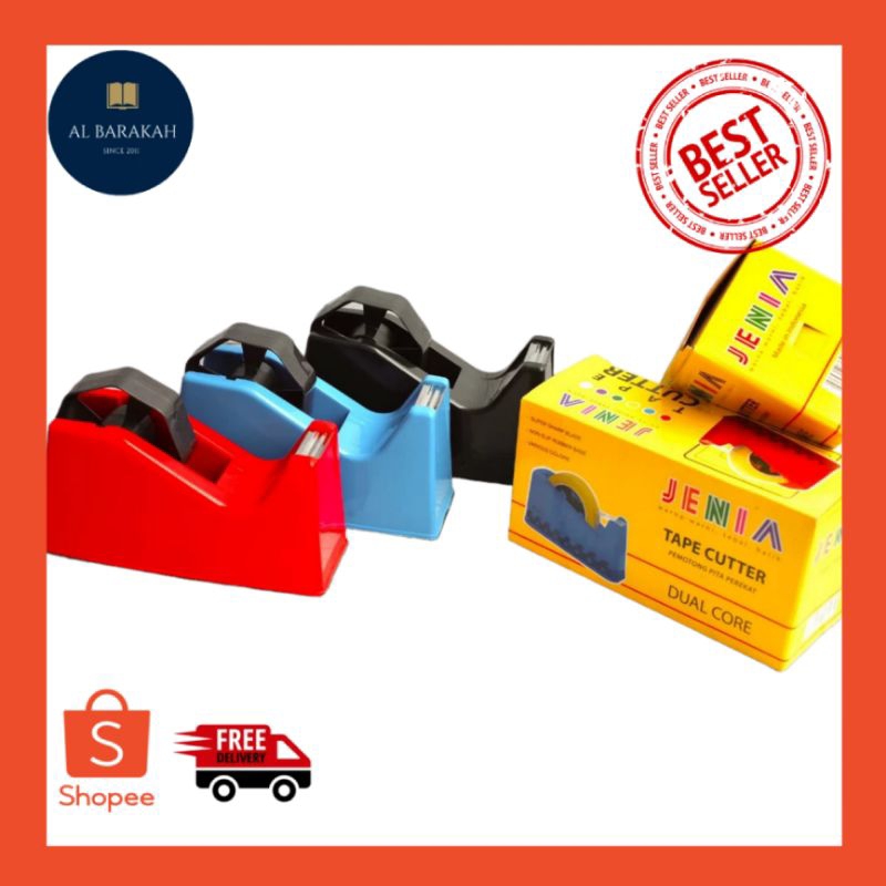 

Tape Cutter Jenia / Pemotong Pita Perekat Jenia / Pemotong isolasi / pemotong selotip / Tape dispenser