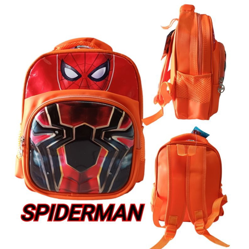 Tas Sekolah Anak TK Paud Laki Laki Spiderman Led / By ALTO