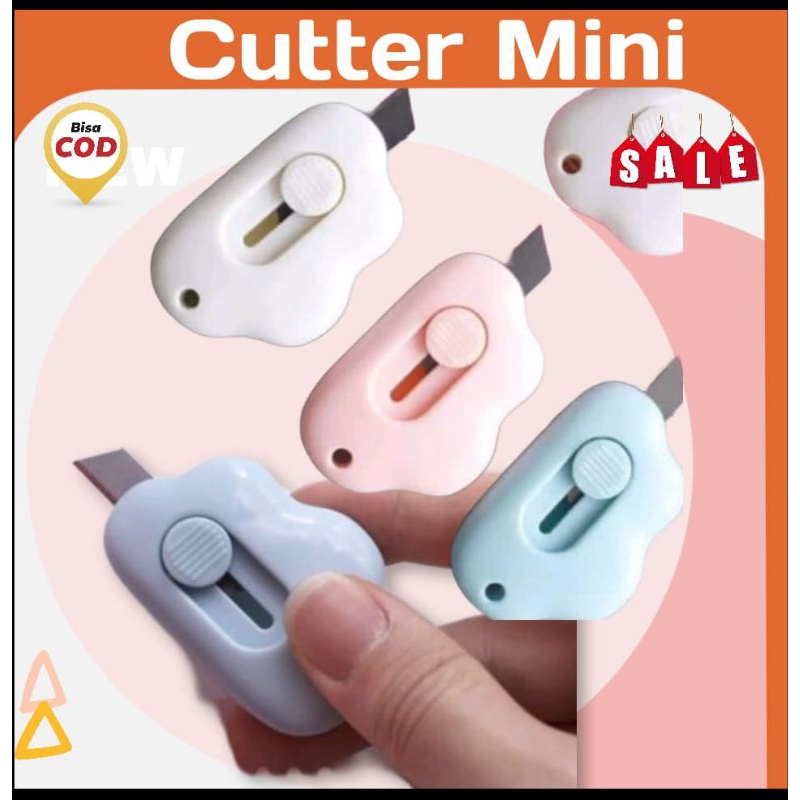 

Pisau Cutter Mini Model Awan & Dolphin Alat Bantu Potong Kertas Plastik