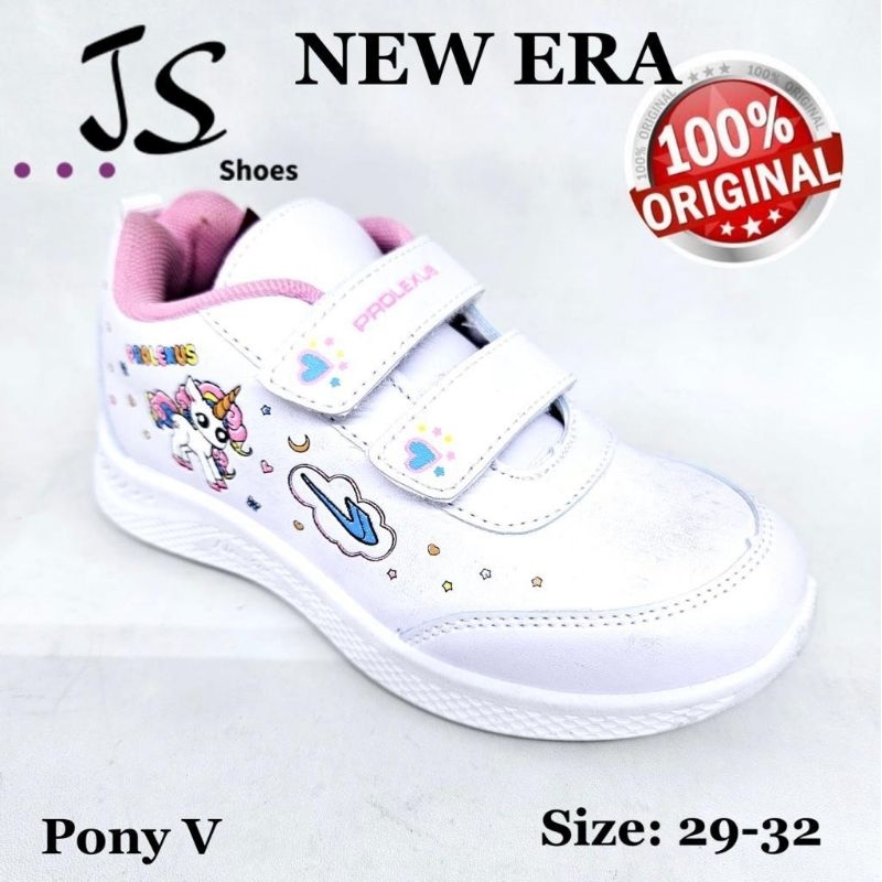 NEW ERA PONY V - SEPATU SNEAKERS SEPATU SEKOLAH ANAK CEWEK MERK NEW ERA ORIGINAL
