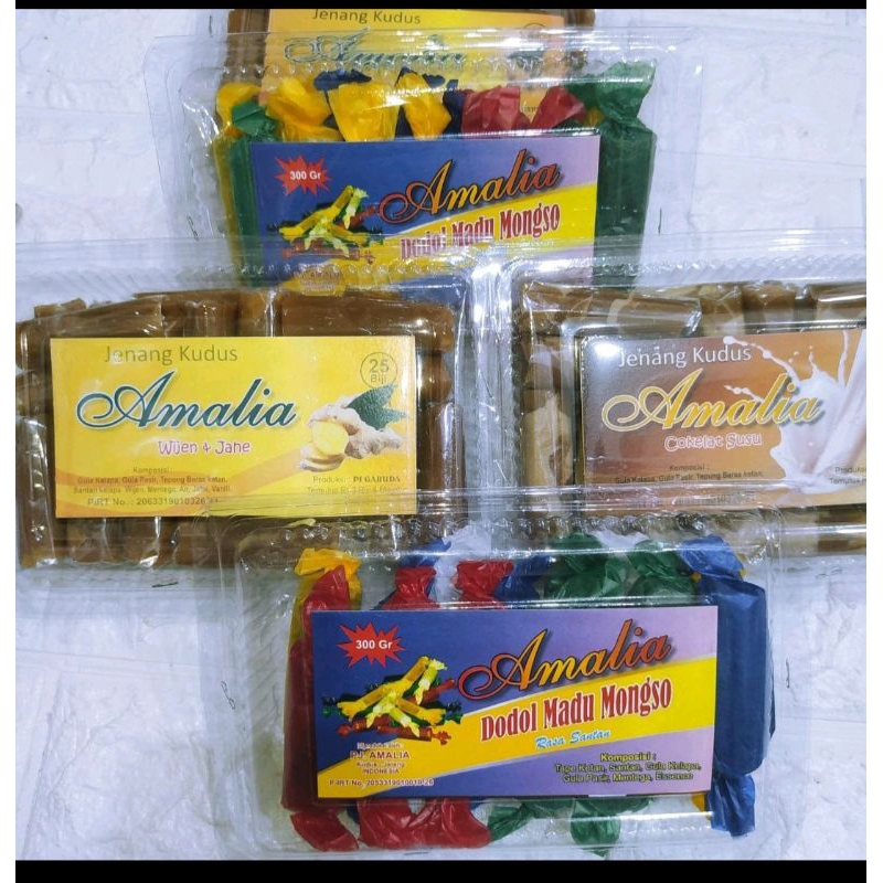 25 BIJI JENANG KUDUS /DODOL MADU MONGSO /JENANG KUDUS COKLAT SUSU /JENANG KUDUS WIJEN DAN JAHE /JENA