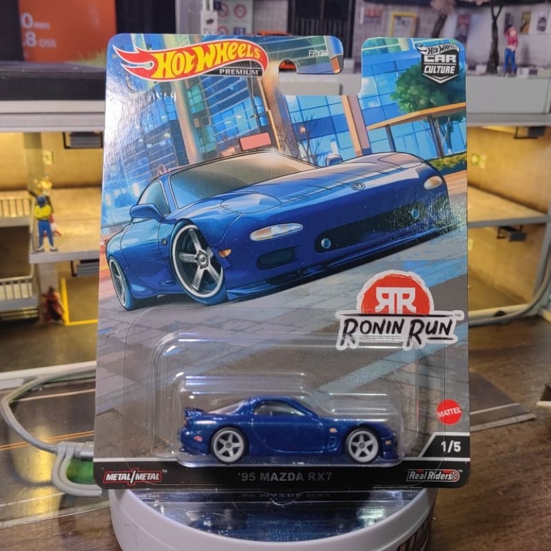 Hotwheels Premium Mazda RX7 Biru