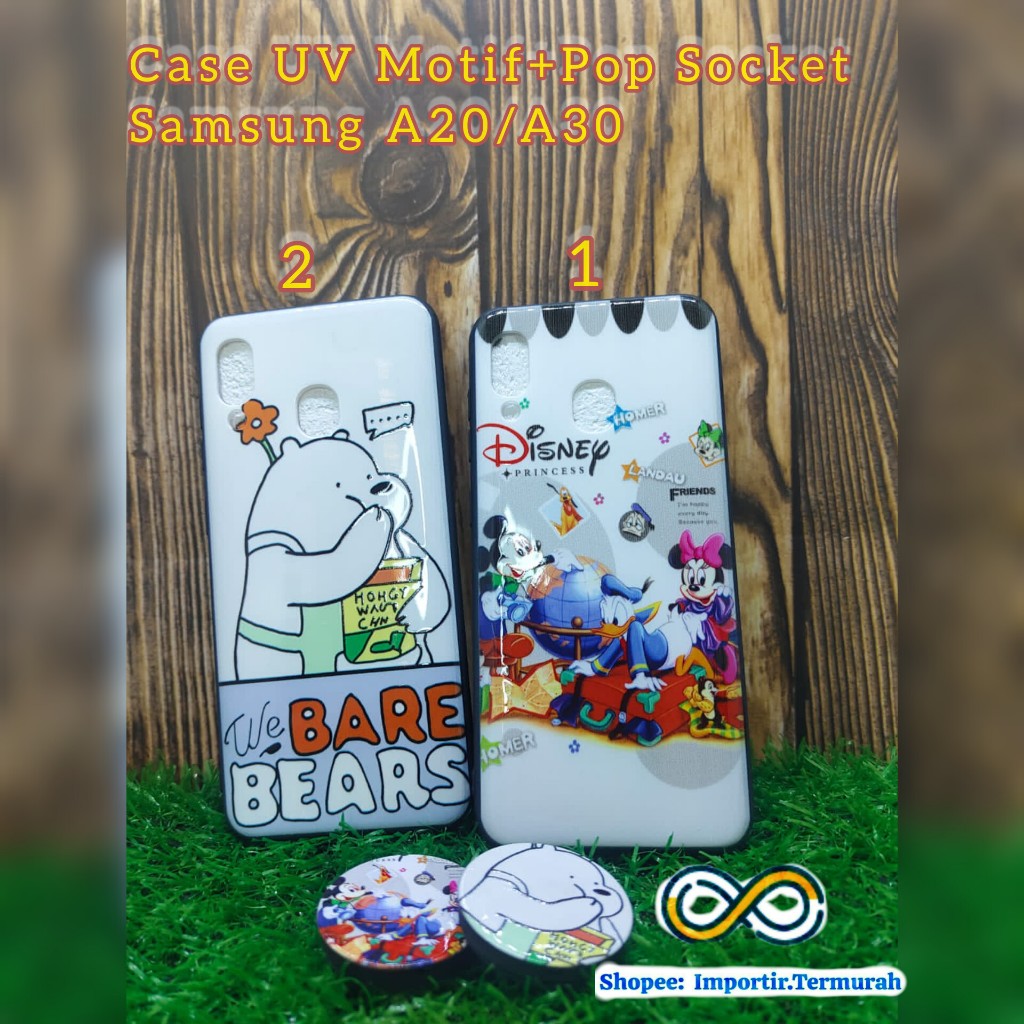 CASE SAMSUNG A20 / A30 SILICON GAMBAR