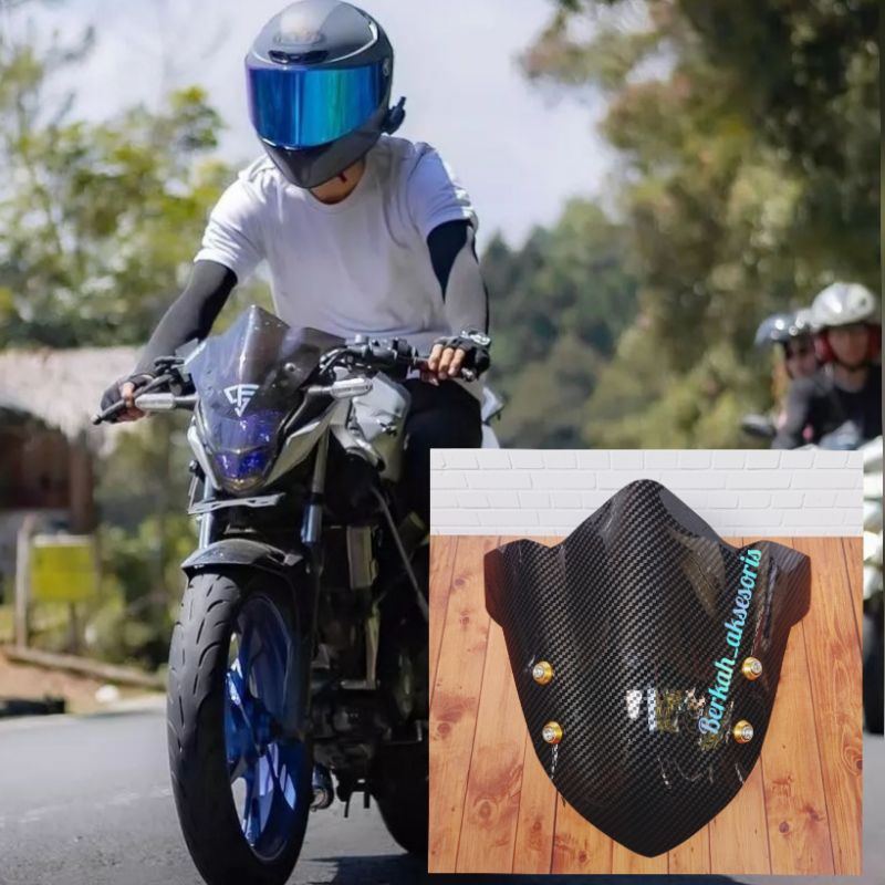 VISOR CARBON HONDA CB 150R OLD