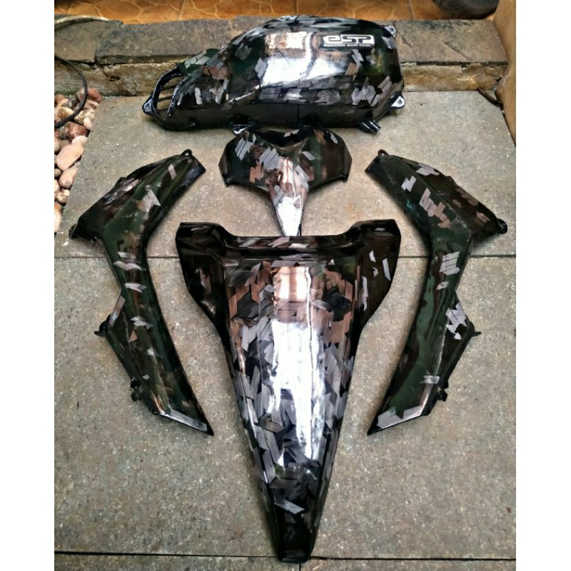 PAKET CARBON FORGED VARIO 125 LED NEW CARBON FORGED MOTIF DIAMOND DASI BUTA VARIO GARNISH INNER FRON