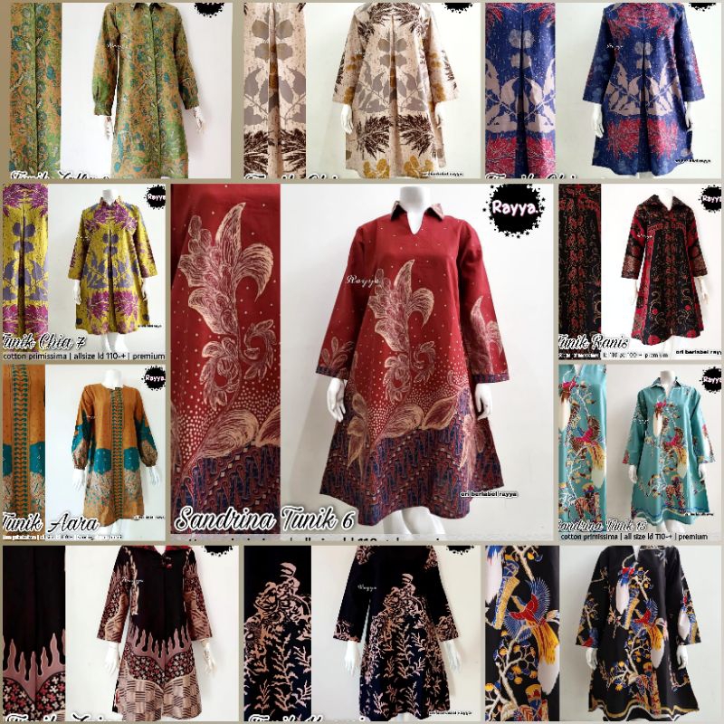 Tunic batik  devia # by rayya BATIK SOLO Tunik KATUN HALUS