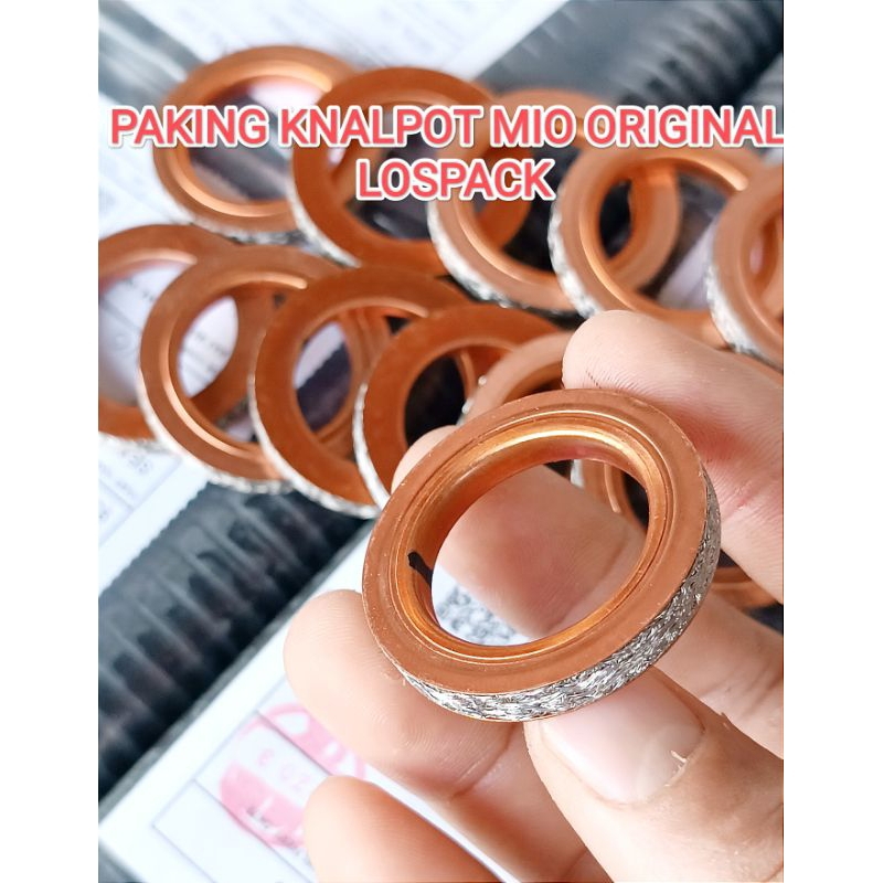 PAKING GASKET KNALPOT MIO SPORTY SMILE NOUVO ORIGINAL LOSPACK HARGA PER BIJI