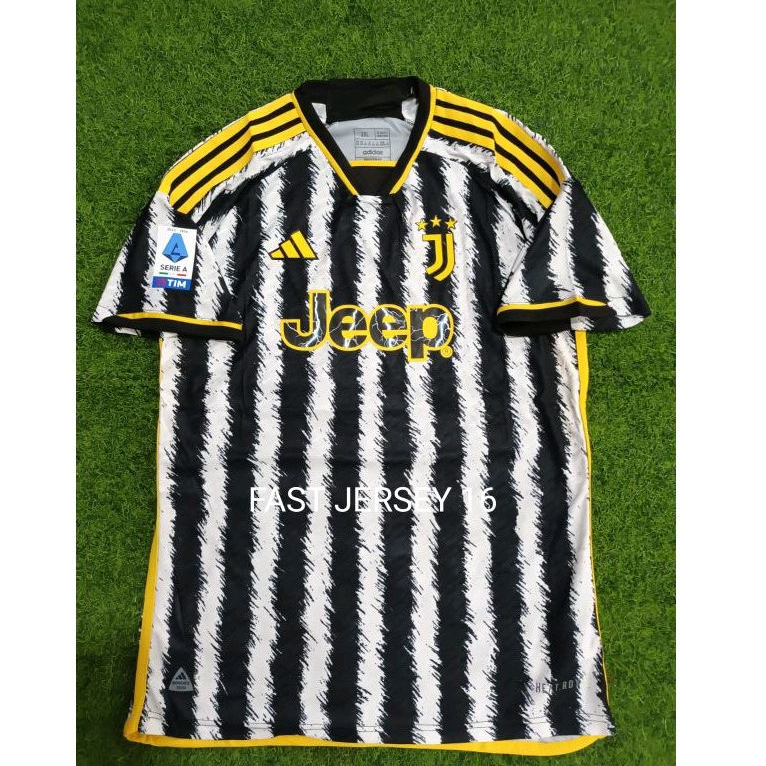 Jersey JUVE JUVENTUSS Home + NAMESET FULL PATCH Grade Ori 3023/2024