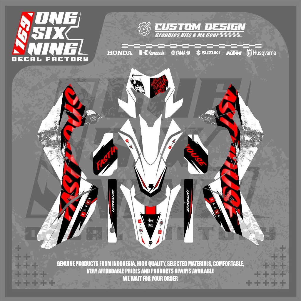 Decal Crf Supermoto Fasthouse - Custom design