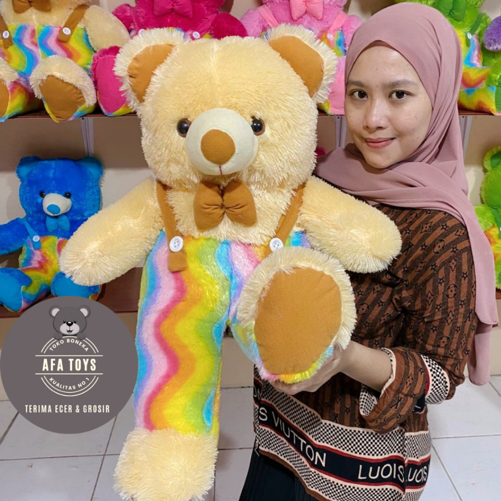 Boneka Bear Jojon Rainbow XL 70CM