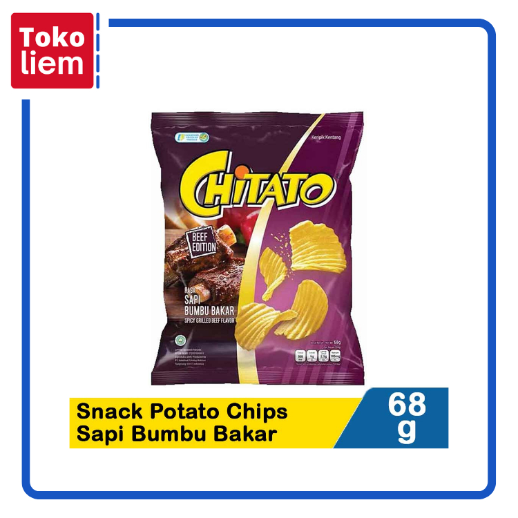 

Chitato Snack Potato Chips Sapi Bumbu Bakar 68G