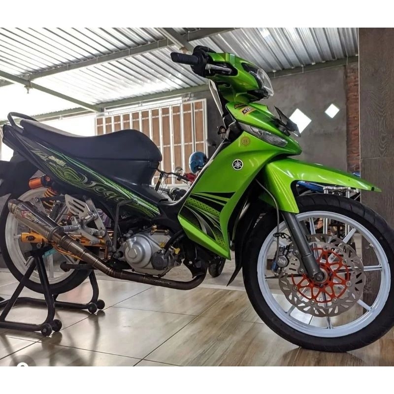 STRIPING STICKER LIS DECAL STANDAR ORI BERKUALITAS yamaha vega zr 2011