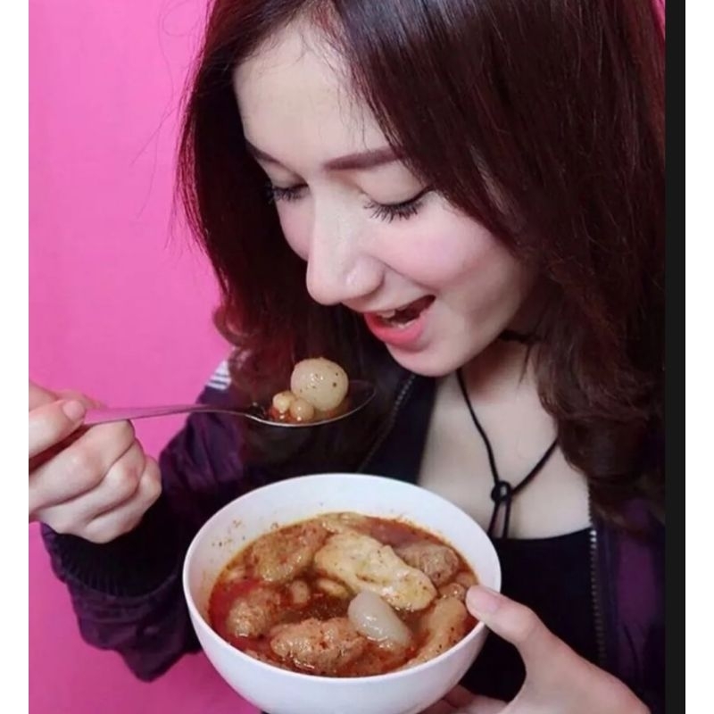 

paket 13 bungkus baso aci isi ayam baso 6 butir komplit bumbu dll enak gurih xtra pedas
