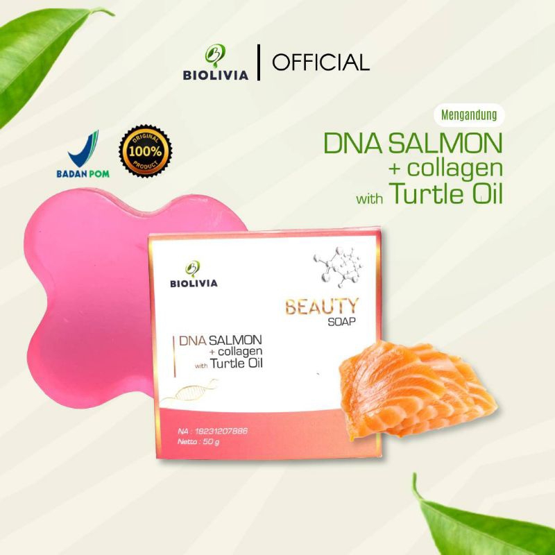 SABUN Wajah & Badan DNA Salmon Collagen Bulus Beauty Soap