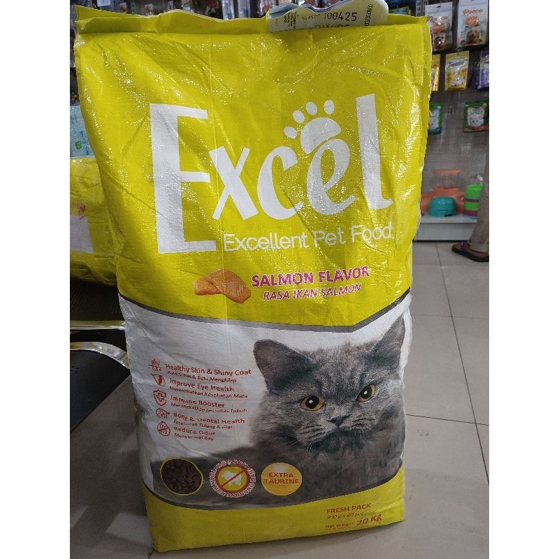 Expedisi Excel Salmon 20kg Makanan Kucing Adult 20kg Excel Rasa Salmon