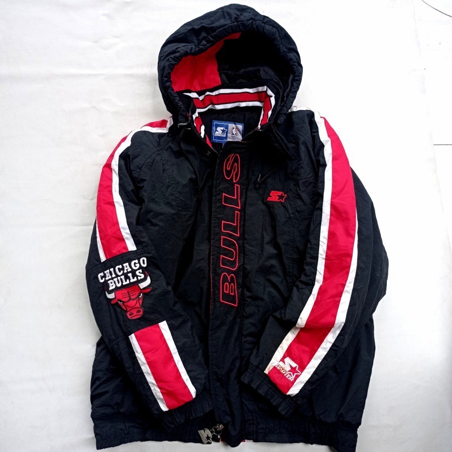 jaket vintage 90s starter NBA chicago bulls rare