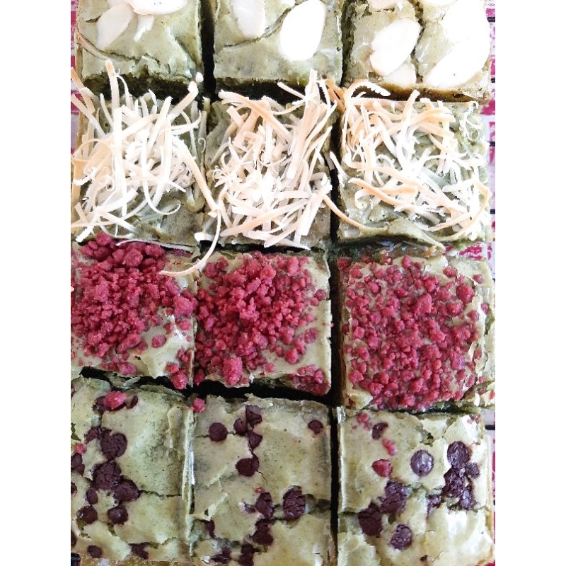

Brownies Matcha 20x10