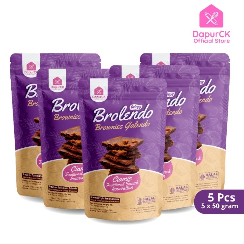 

Brolendo Borwnies Galendo Crispy Oleh - Oleh khas Ciamis DapurCK ( Paket Hemat 5 Pcs )