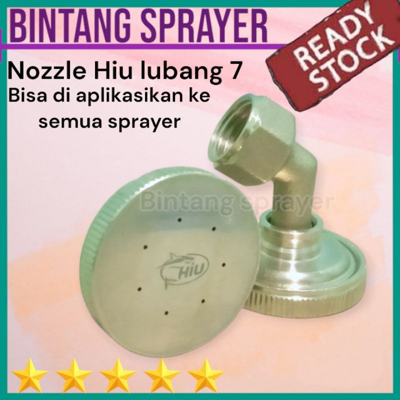 Spuyer Hiu lubang 7/nozzel Hiu 7  titik/nosel lubang 7 original Hiu/spuyer 7 lubang