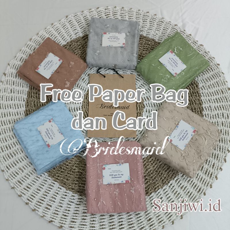 Kain Paket Bridesmaid / Paket Seragaman Bridesmaid / Baju nikah / Seragaman Keluarga