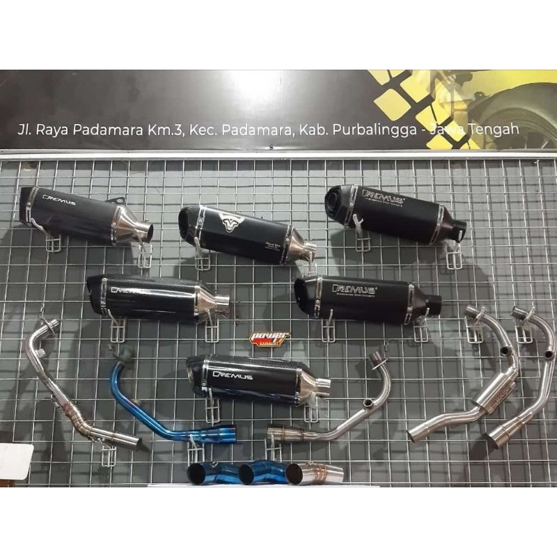 knalpot remus for semua type vespa matic pnp