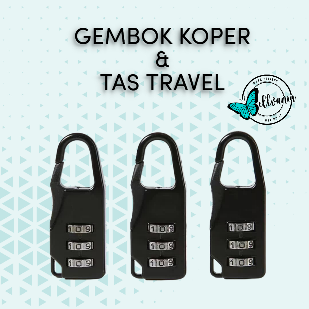 Gembok Kunci Koper padlock Travel Bag ABS