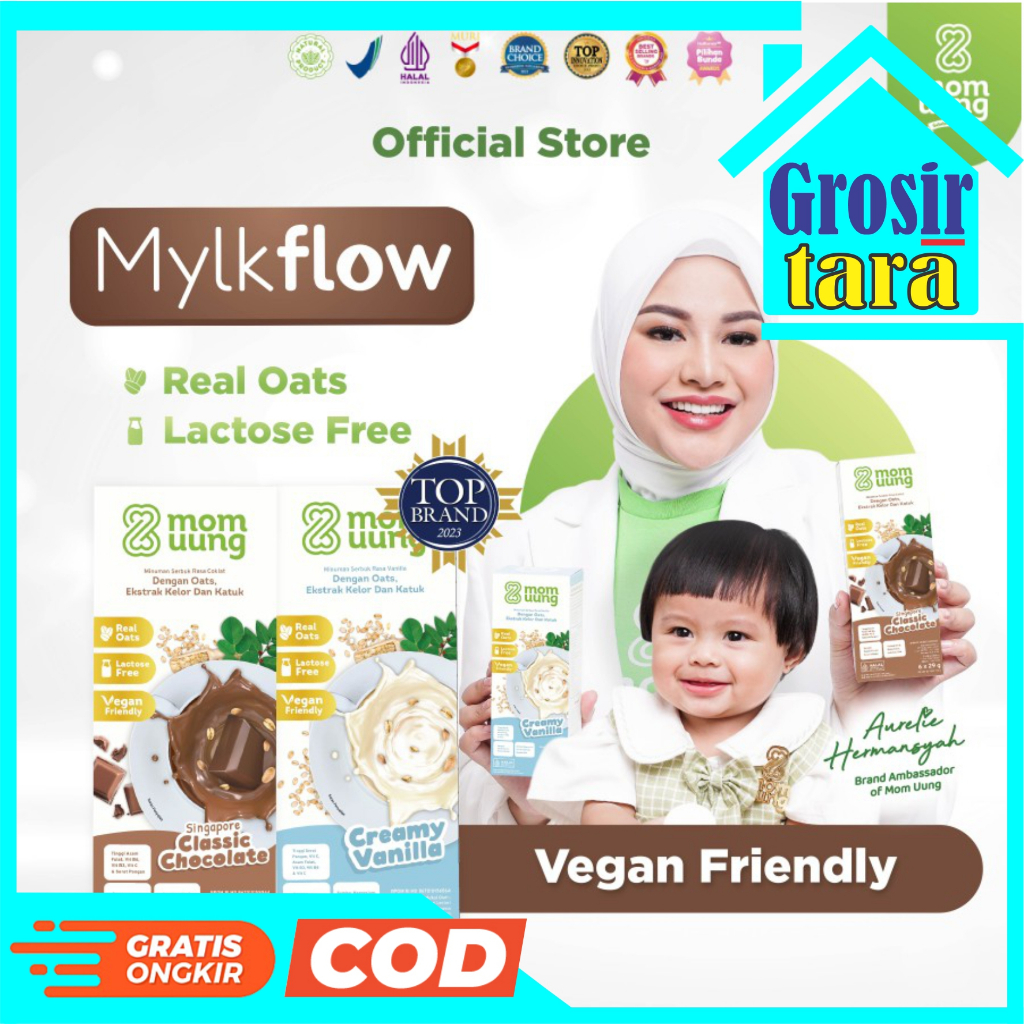 MOM UUNG MYLKFLOW SUSU PELANCAR ASI BOOSTER ASI VEGAN FRIENDLY