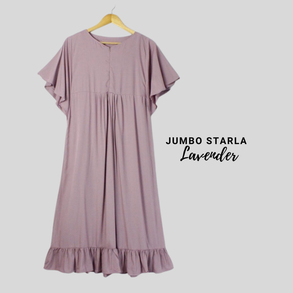 Daster Jumbo Starla LD 130 Kekinian Bahan Tebal Crinkle Premium