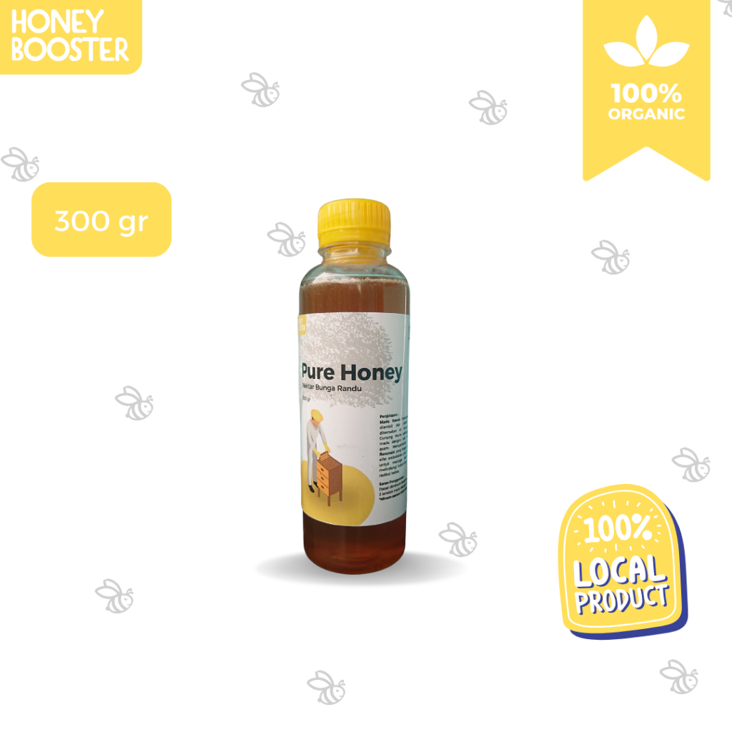 

COD Madu Randu Murni Honey Booster 300gr Grade A 100% Asli dan Alami Pure Natural Raw Honey Terbaik Madu Herbal/Madu Kesehatan