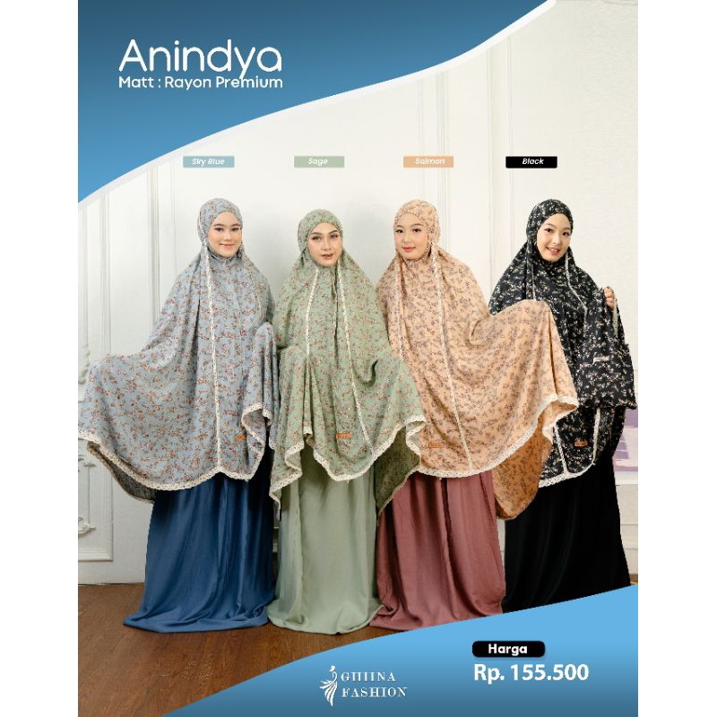 MUKENA ANINDIYA MOM DAN KIDS - GHINA FASHION