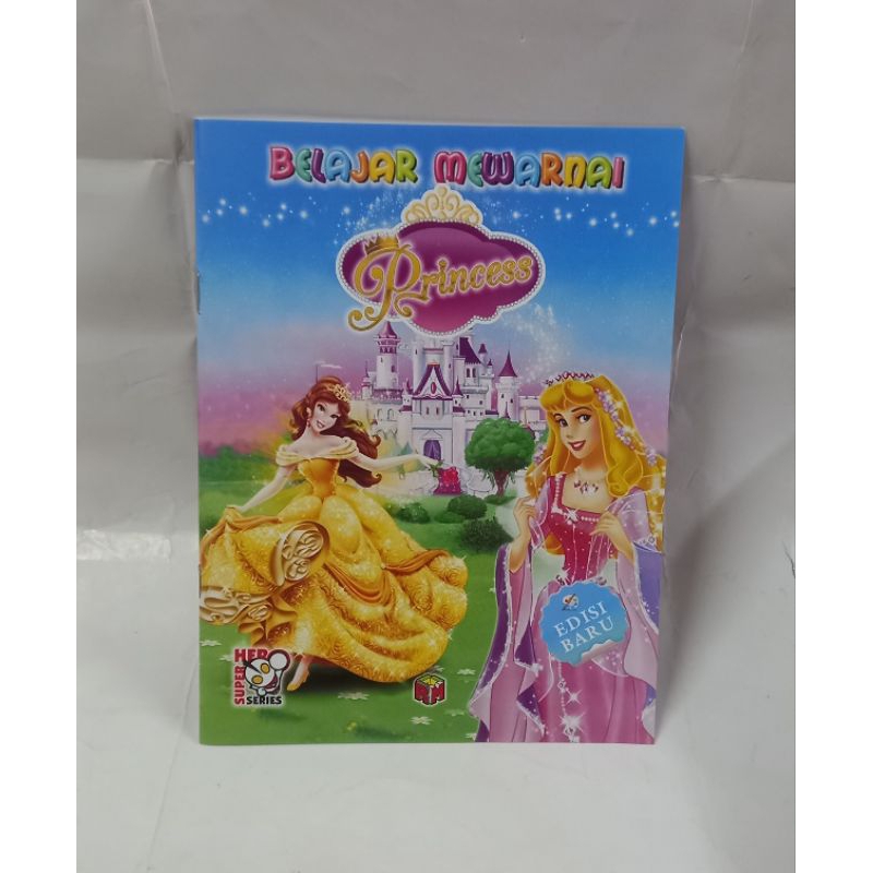 BUKU BELAJAR MEWARNAI PRINCESS -MAPPLUS