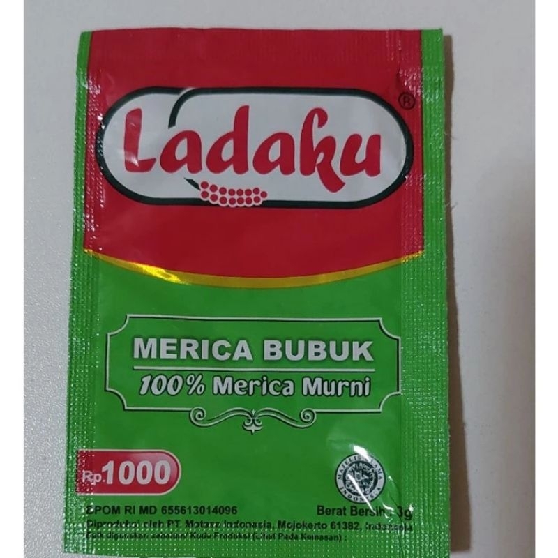 

LADAKU merica bubuk sachet kemasan 3 gram