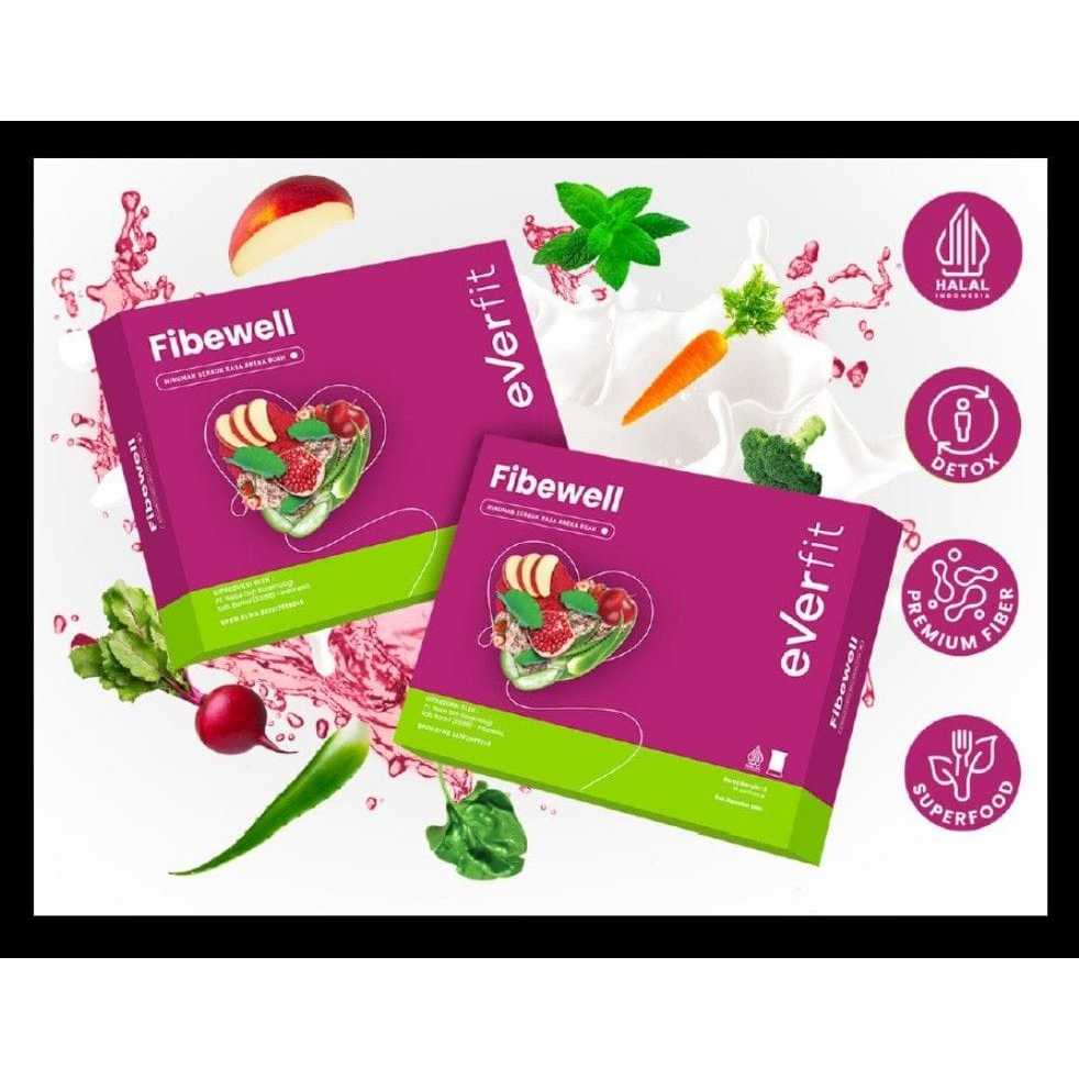 

Everfit Fibewell Minuman Fiber Aneka Buah Halal BPOM - Isi 7 & 14 Sachet