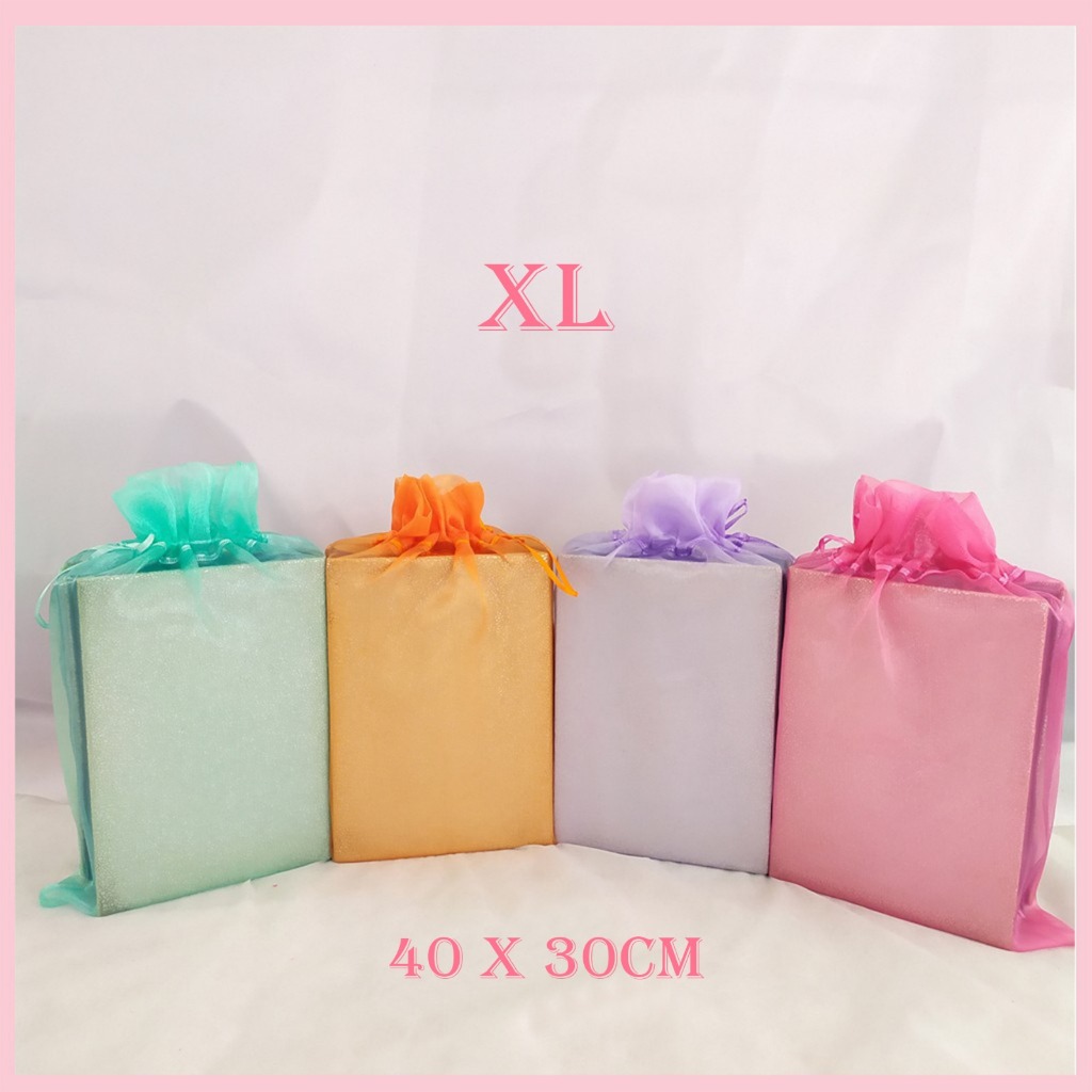 [ Size XL ] TAS SERUT ORGANZA Organdi Tempat Buku Yasin Hempers