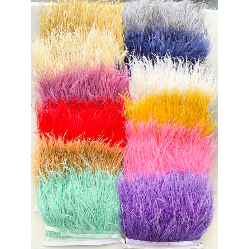 Bulu Ostrich Panjang Bulu -+  10cm