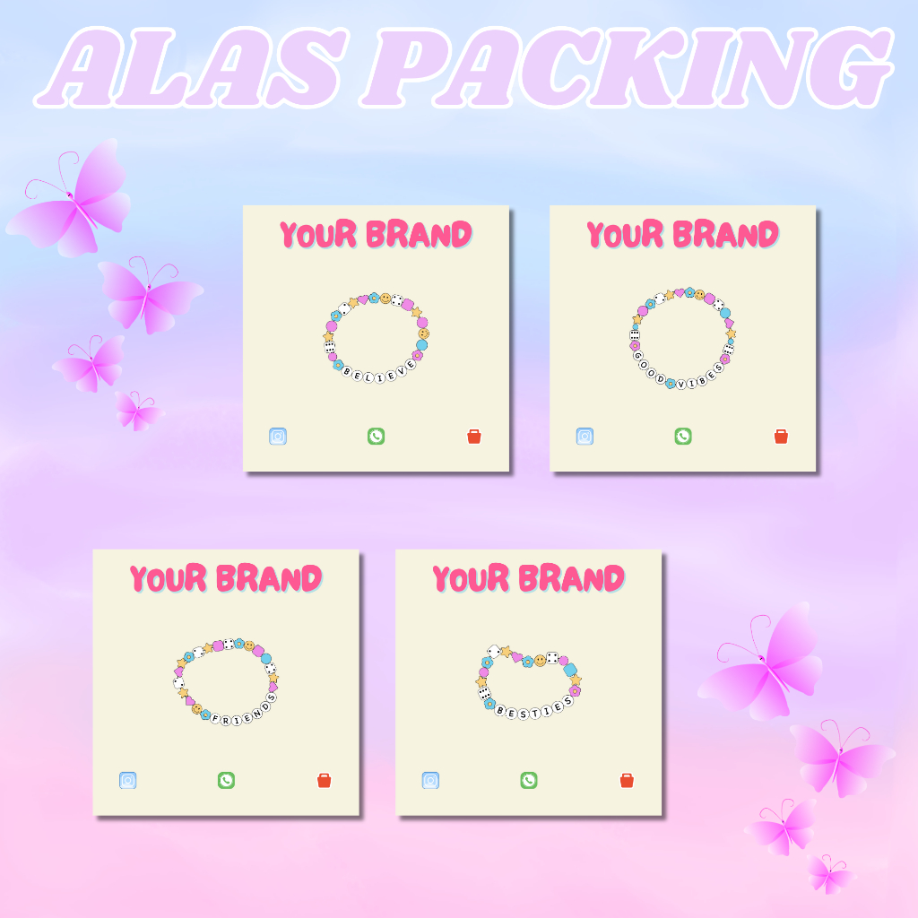 

ALAS PACKAGING II ALAS PACKING LUCU UNTUK AKSESORIS DLL [free plastik opp] ‼️ BACA DESKRIPSI ‼️
