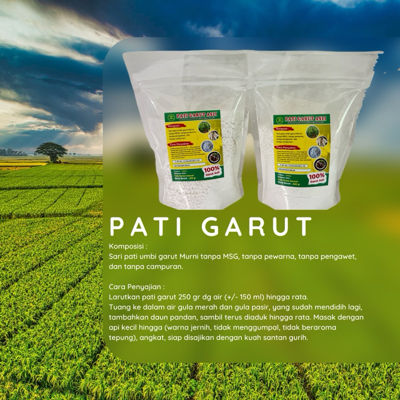 

Tepung Pati garut / angkrik / arrowroot / tepung pati asam lambung
