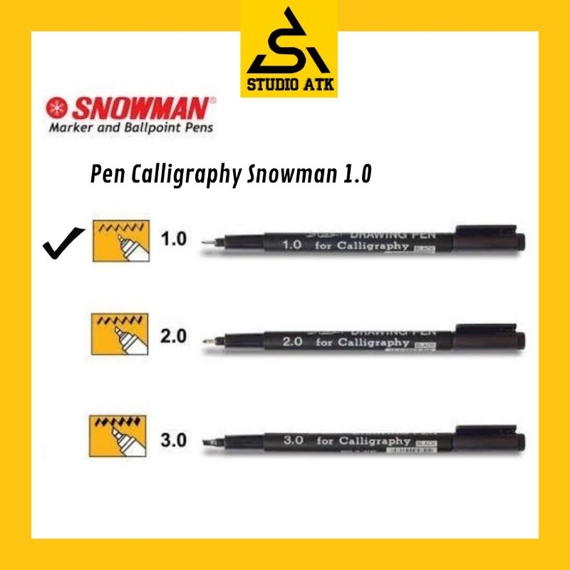 

Pulpen Kaligrafi Snowman 1.0