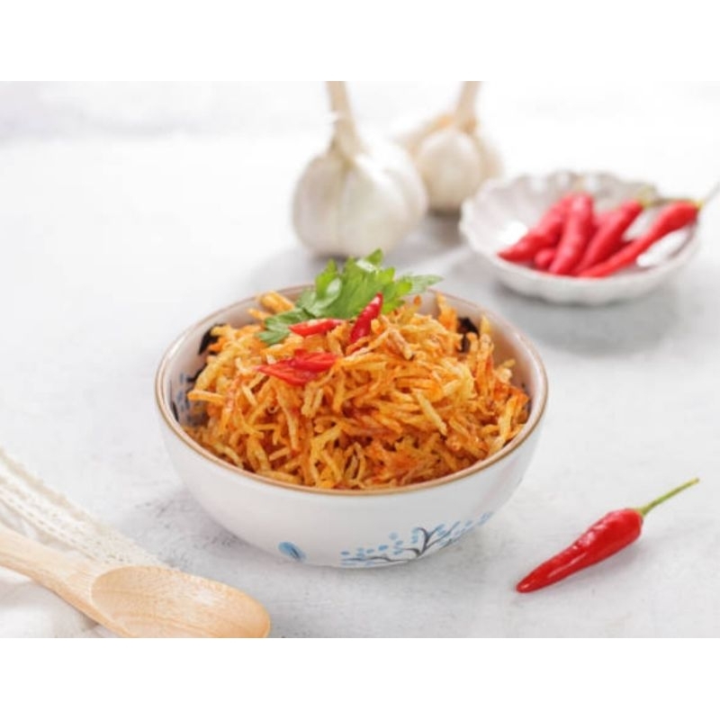 

Kering Kentang Mustofa Teri Kacang Udang Rebon Pedas Manis 100 gr