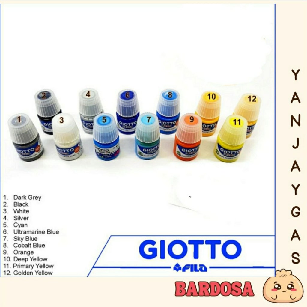 

Cat Acrylic Giotto 25 ml - satuan - Dark Grey