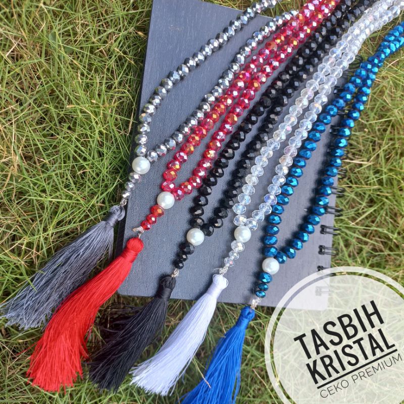 Tasbih 99 bahan kristal ceko premium handmade